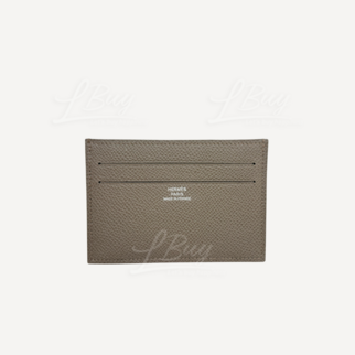 Hermes Citizen Twill 卡片包 锡器灰