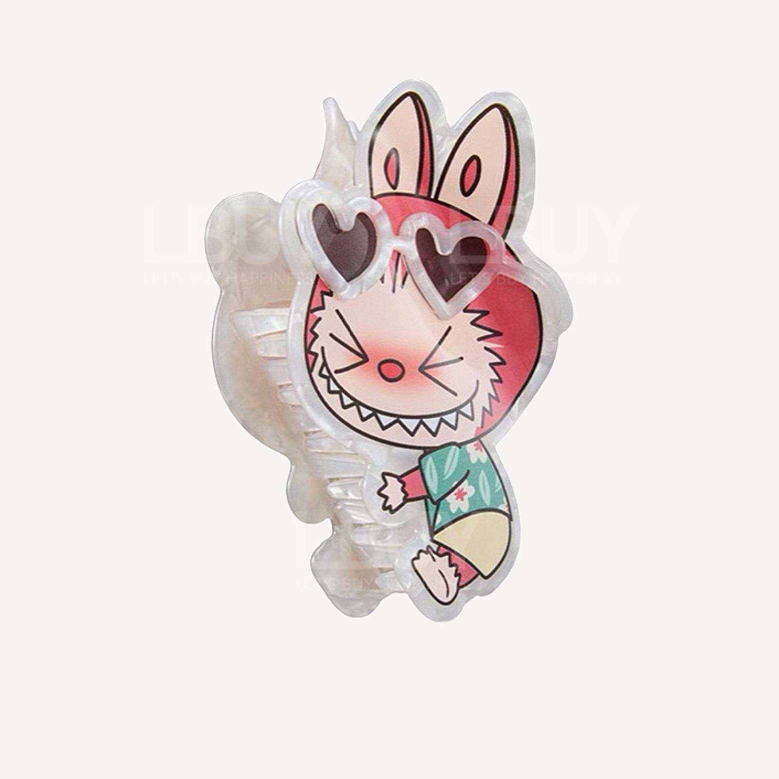 Labubu gets drunk by the sea hair clip