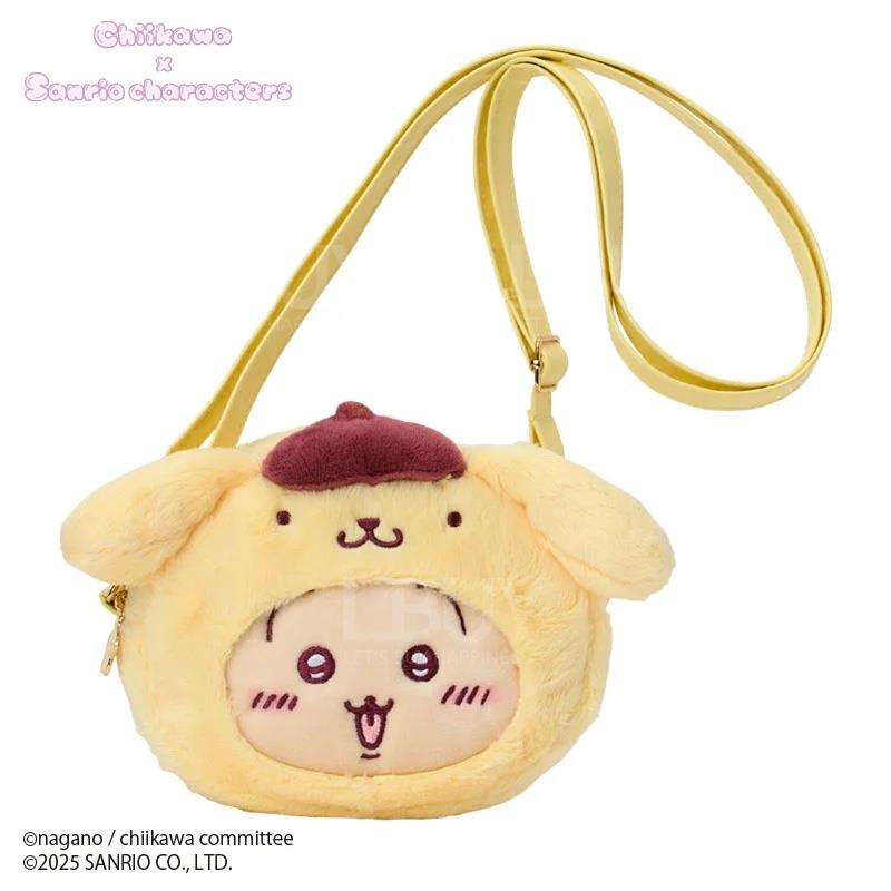 Chiikawa × Sanrio 联名限定斜孭袋 (Pompom Purin 布甸狗 x Usagi 小兔兔) (兔哥)