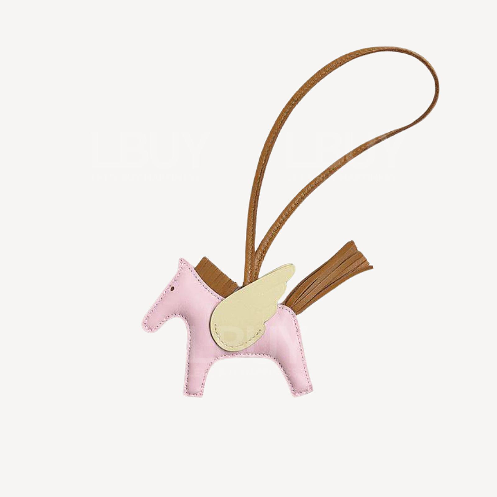 Hermes Rodeo Pegase PM Charm Pouch Charm Love Powder Milton Yellow Camo Tri-Color