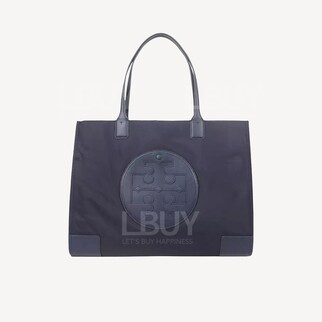 Tory burch ELLA系列大號海軍藍色Logo tote 87116-405