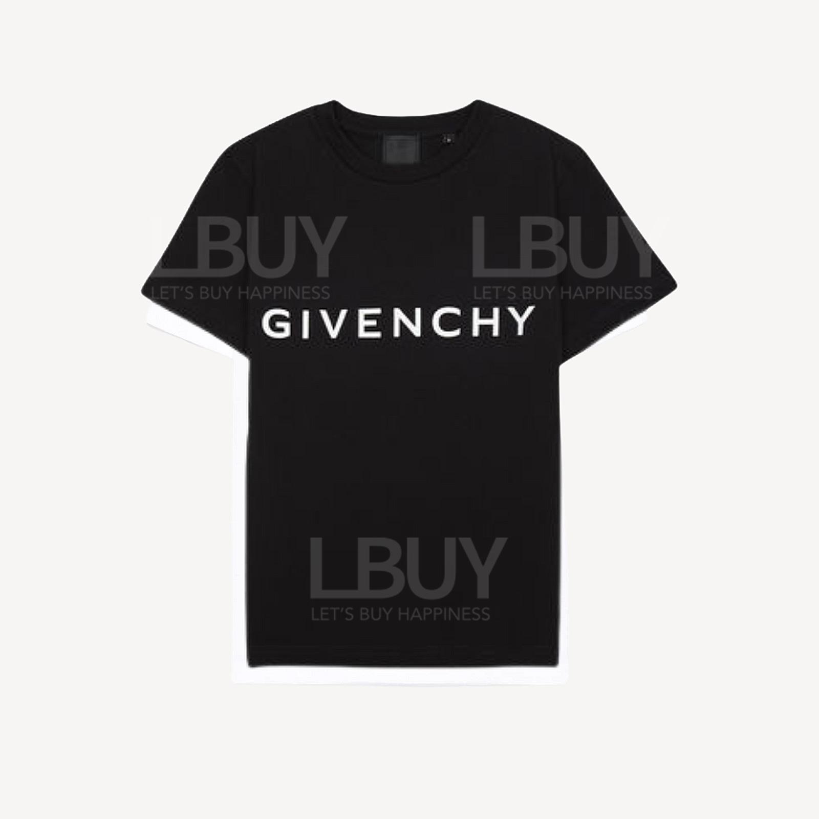 Givenchy Black T-shirt with white Logo