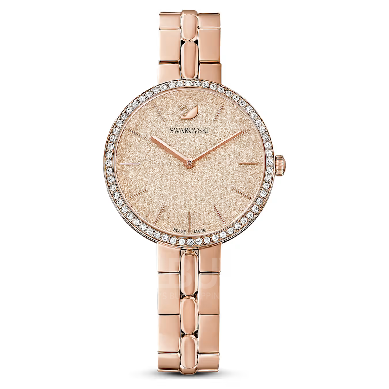 SWAROVSKI Cosmopolitan 手錶 (金屬手鏈, 粉紅色, 玫瑰金色潤飾)