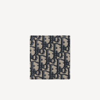 Dior Oblique Pattern Jacquard Straight Bifold Wallet