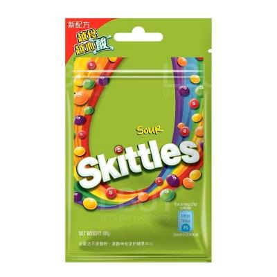 Skittles彩虹糖。酸味 40g