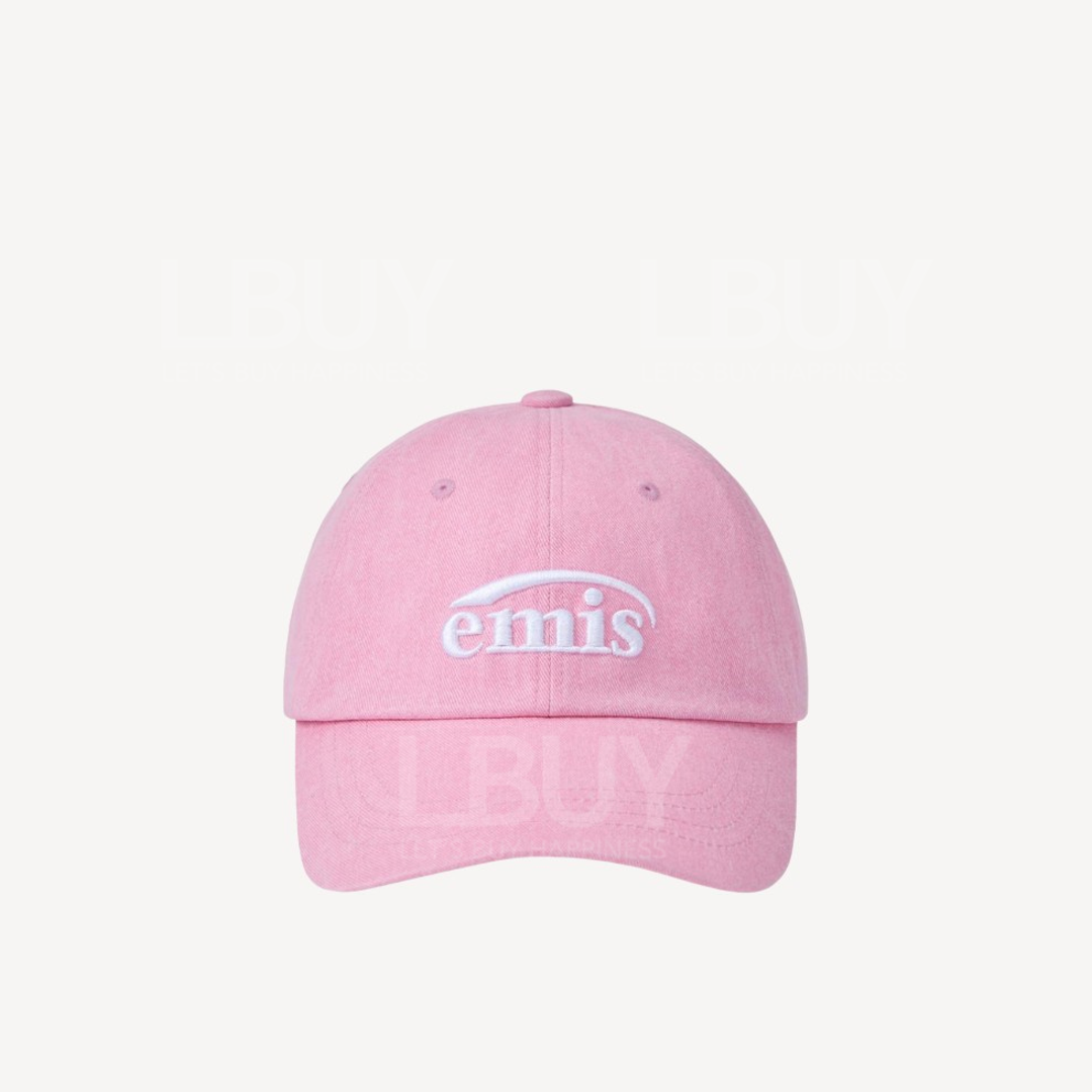 韓國 EMIS New Logo Pigment Ball Cap - Pink