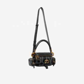 Chloe Small Soft Leather Camera Bag Black
