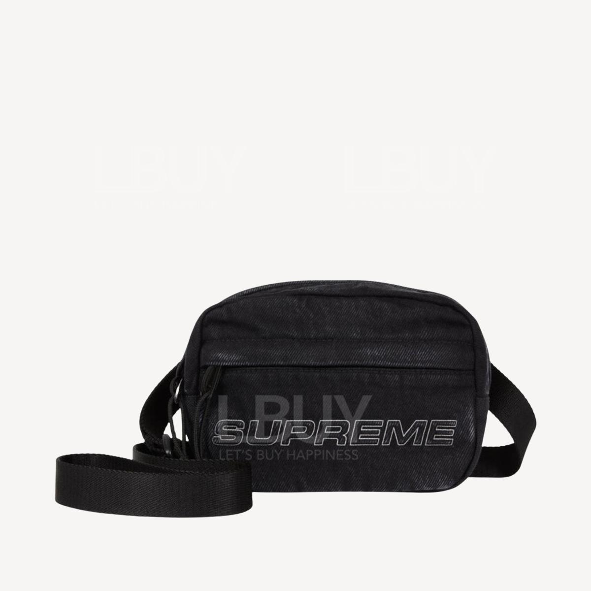 Supreme-Supreme Denim Mini Shoulder Bag Black