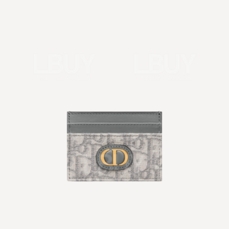 Dior 30 Montaigne Freesia Card Holder Grey