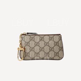 Gucci GG Monogram Card Bag Loose Brown 772321