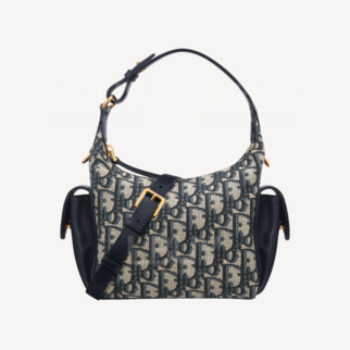 Dior D-Dream 迷你手袋 藍色 Dior Oblique 緹花