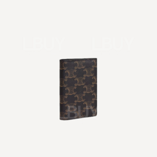 Celine Triumphal Door Logo Print Straight Card Holder