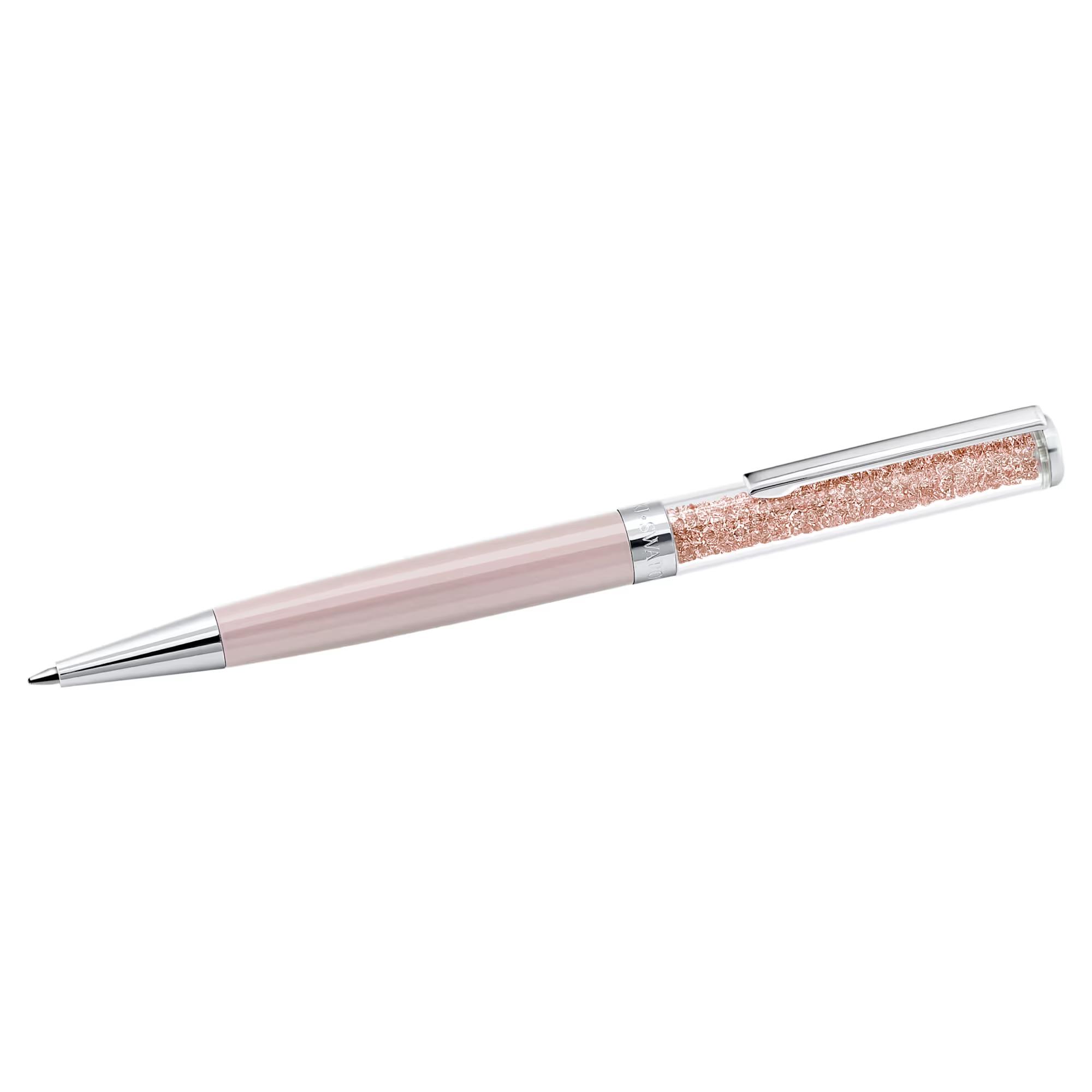 SWAROVSKI Crystalline Ballpoint Pen (Pink, Pink Lacquer Finish, Chrome Plated)