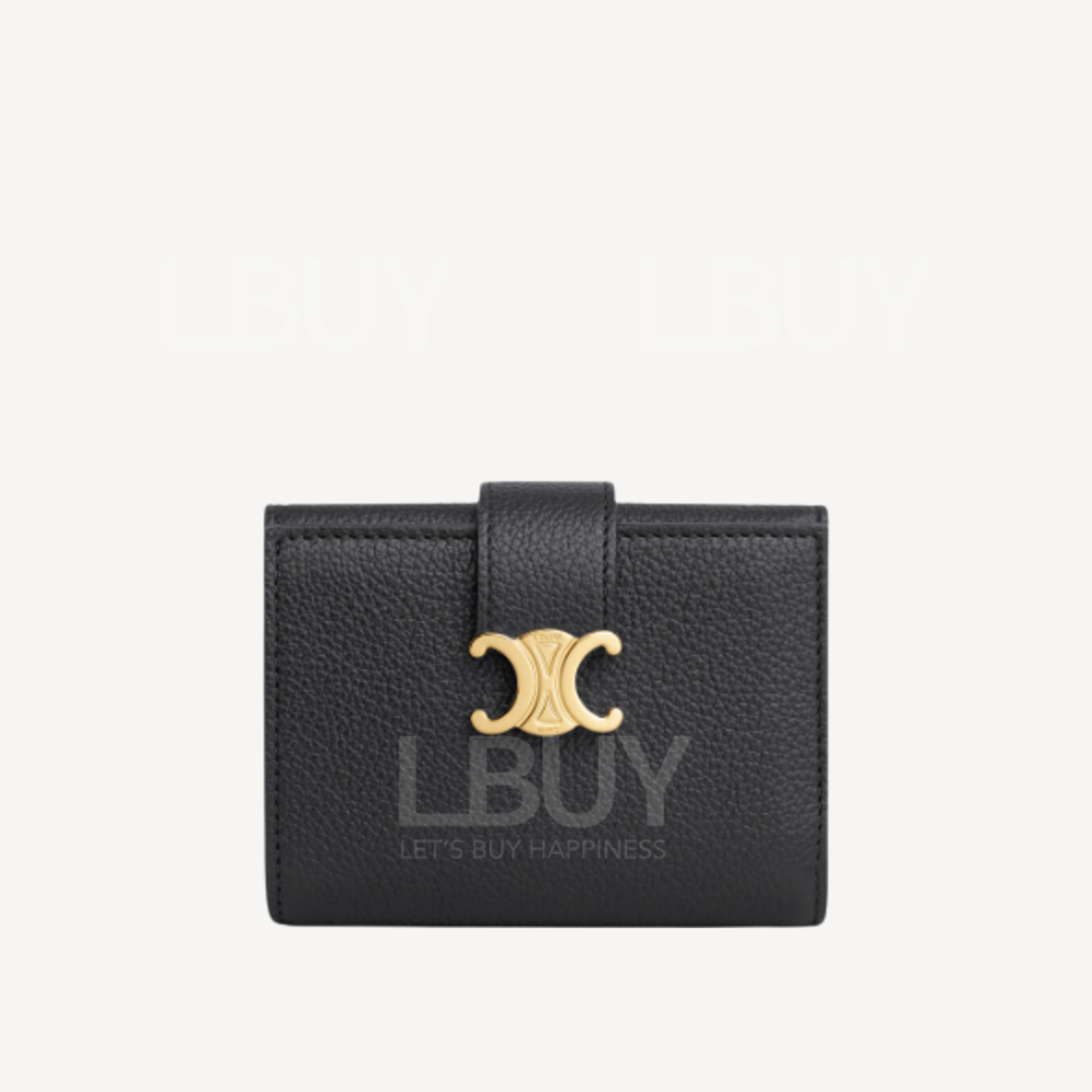 Celine Fine Strap Wallet Nino Slim Strap Wallet Black