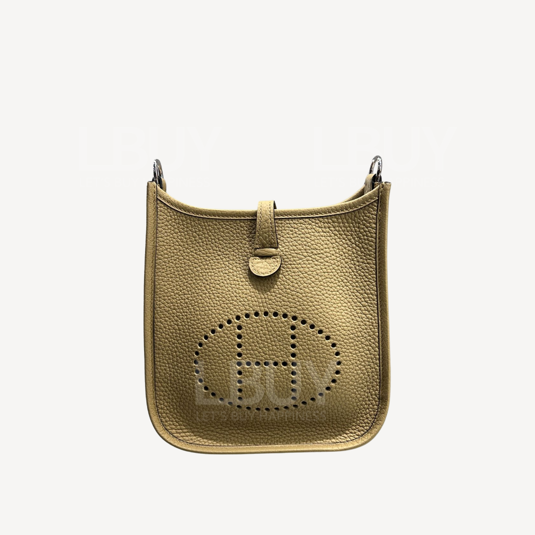 Hermes Mini Evelyne 16 Amazone Bag 尘埃灰银扣