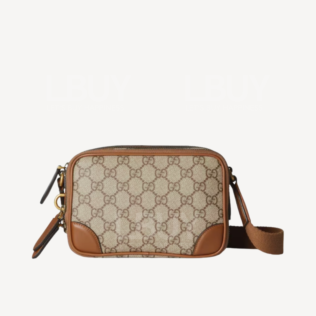 Gucci GG Emblem 超迷你手袋 棕色 821217