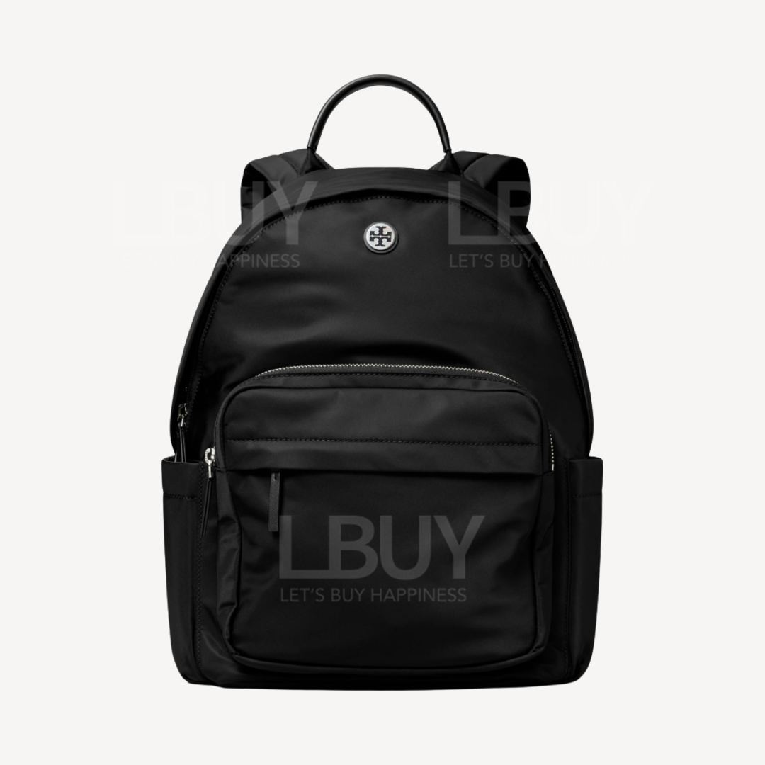 Tory Burch Logo 尼龍背囊背包 黑色 173559