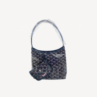 Goyard Boheme Hobo Mini 限量版單肩袋 深藍色 併粉紅色繪字Sky