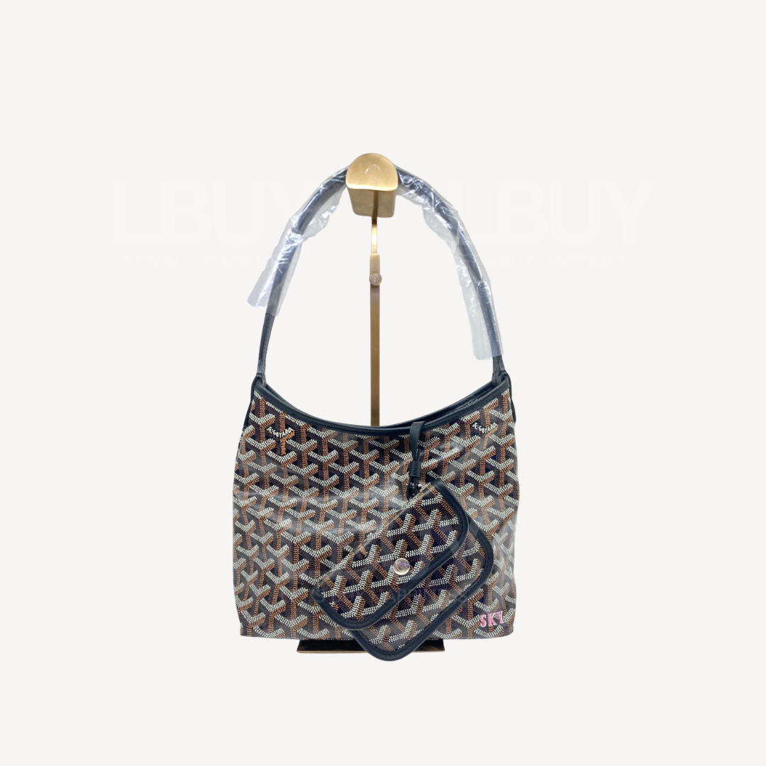 Goyard Boheme Hobo Mini 限量版单肩袋 黑色 并粉红色绘字SKY