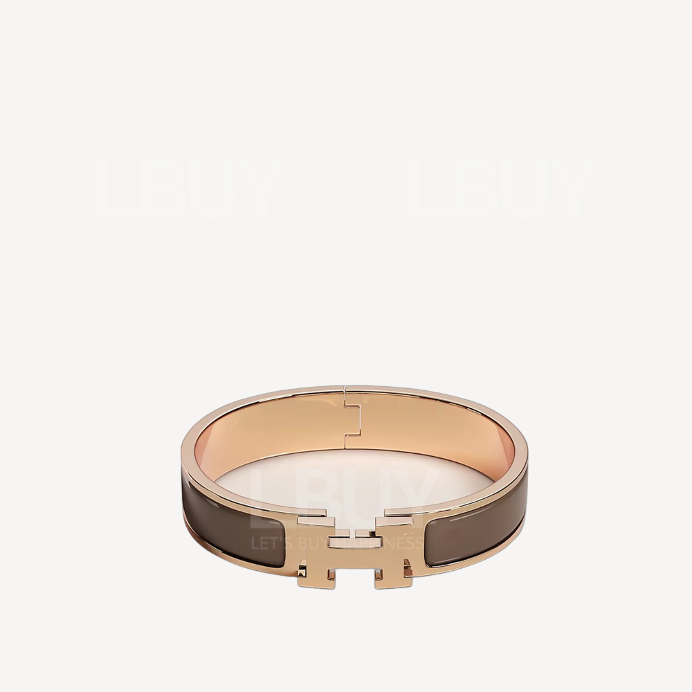 Hermes Clic H Bracelet Etoupe 手鐲 手鈪 大象灰配玫瑰金