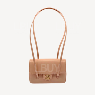 Chanel Preppy Coco 皮革背帶包 淡粉紅色 AP5068