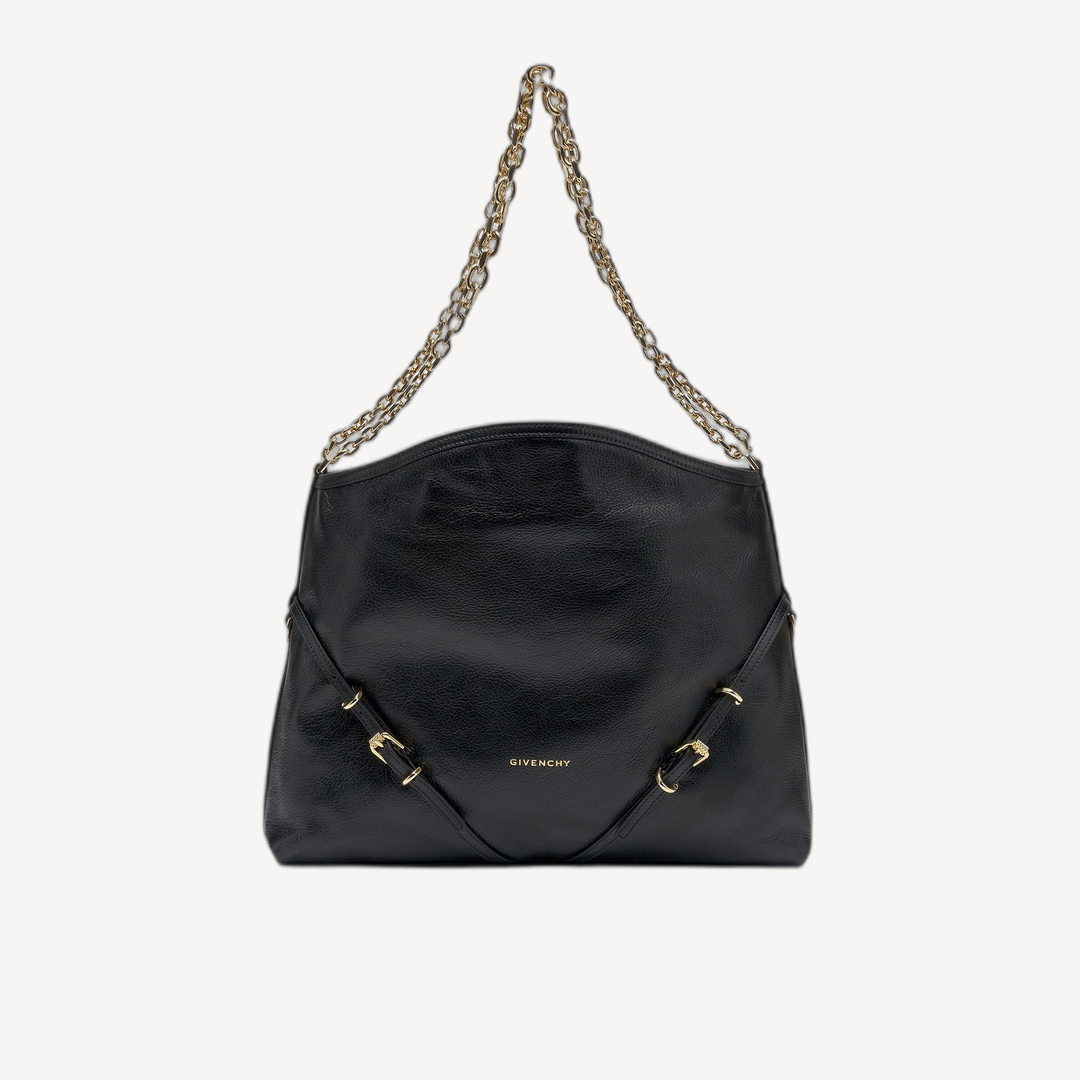 Givenchy Voyou 中號鏈子單肩袋 黑色