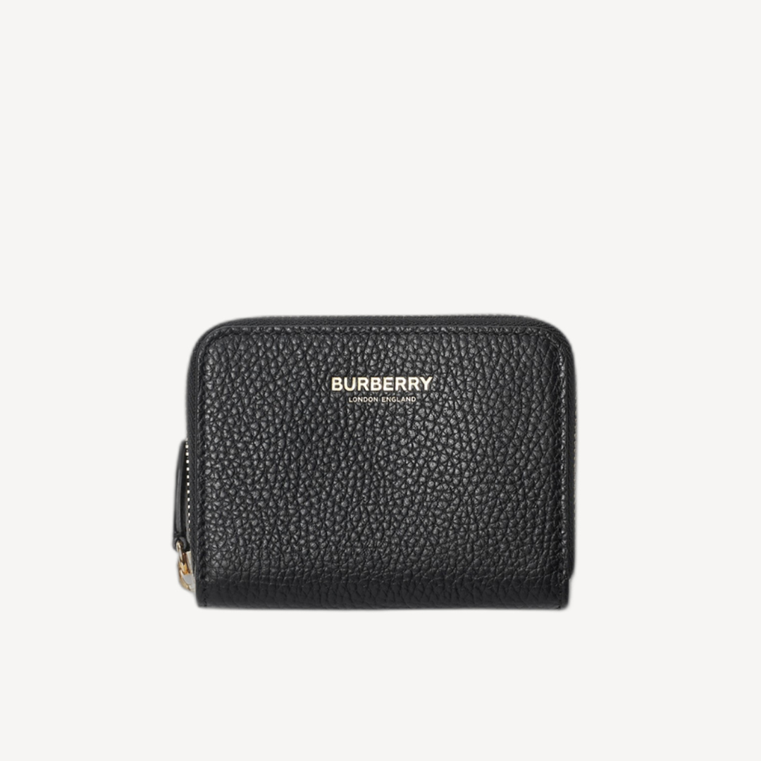 Burberry 黑色拉鍊短銀包 80840421