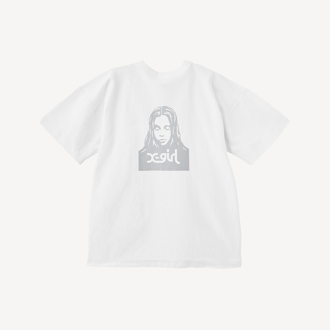 X-Girl x Champion RW R Face S/S Tee White