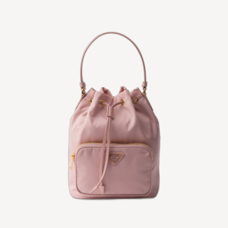 Prada Duet Re-Nylon 水桶袋 蜜桃色 1BH038
