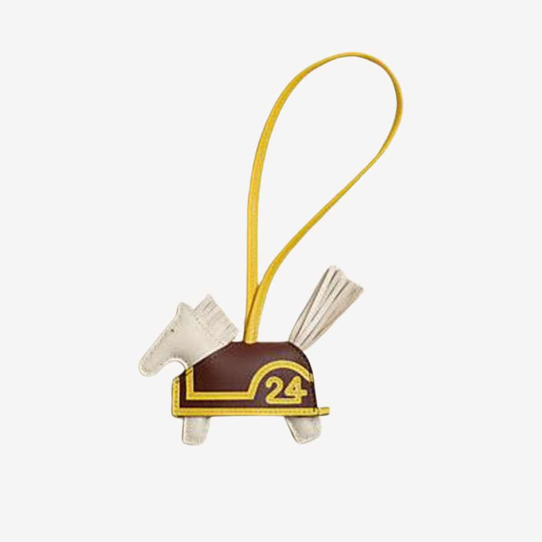 Hermes Rodeo Robeo 24 PM charm craie/ terre/ jaune de Naples