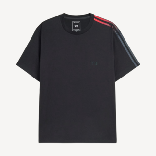 Y-3 Gradient Stripes Short Sleeve Tee Black KQ8600