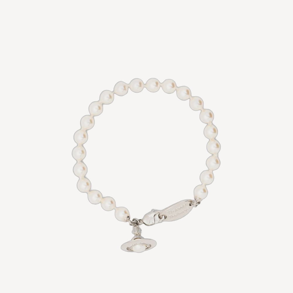 Vivienne Westwood Simonetta Pearl Bracelet Stereo Pendant Pearl Gold Bracelet